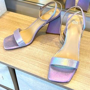 BP iridescent block heel 9.5